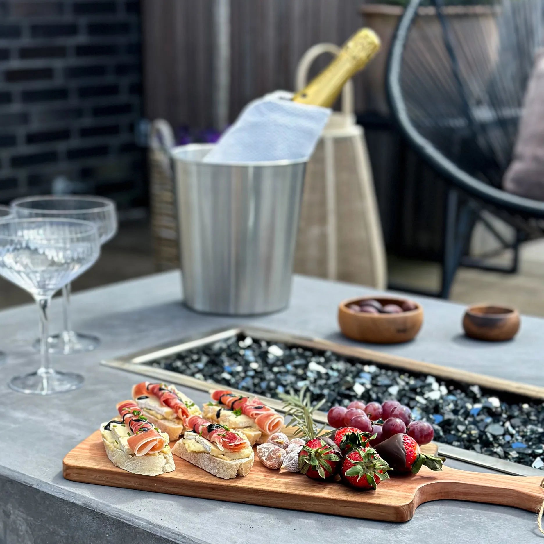 Auri Akazienholz Tapasbrett